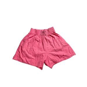 Vintage Jeri-Jo Pink Linen Shorts- Size L
